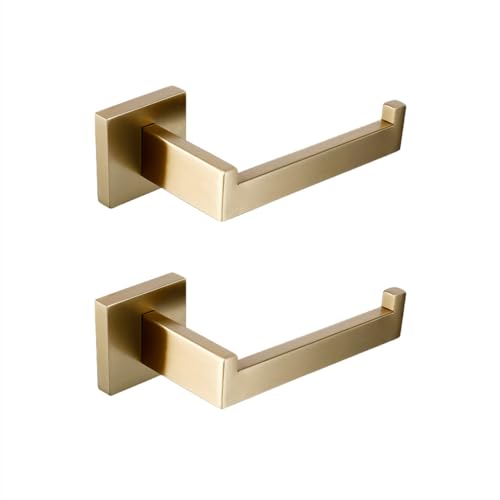 LDCBFTR Handtuchregal Matt Gold Handtuch Schiene 304 Edelstahl Handtuchschiene Doppelhandtuchpapierpapier Halter Gewebehalter Toilette WFJ von LDCBFTR