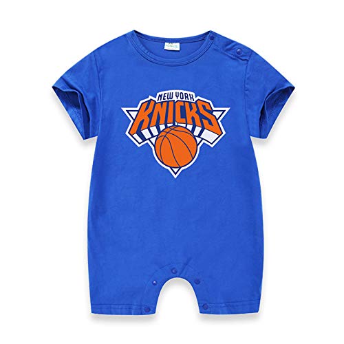 Baby-Krabbelanzug, geeignet für 0-15 Monate Alten NBN-Neugeborenen-Basketballanzug Raketenoverall James Lakers Overall,Blue,80cm von LDLXDR