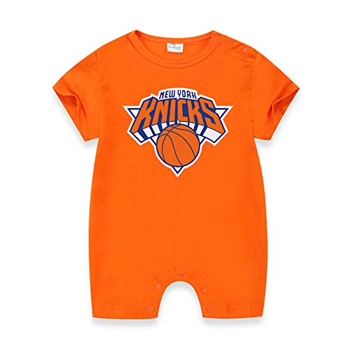 Baby-Krabbelanzug, geeignet für 0-15 Monate Alten NBN-Neugeborenen-Basketballanzug Raketenoverall James Lakers Overall,Orange,80cm von LDLXDR