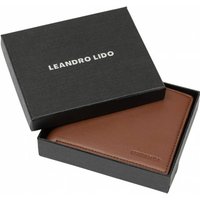 LEANDRO LIDO Classic Brieftasche braun von LEANDRO LIDO