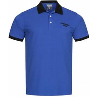 LEANDRO LIDO "Pallacanestro" Herren Polo-Shirt blau-schwarz von LEANDRO LIDO