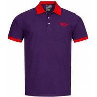 LEANDRO LIDO "Pallacanestro" Herren Polo-Shirt violett-rot von LEANDRO LIDO