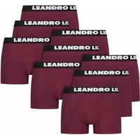 LEANDRO LIDO "Ravello" Herren Boxershorts 9er-Pack rot von LEANDRO LIDO