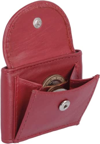 LEAS Extra kleine Minibörse Echt-Leder, rot Mini-Edition von LEAS