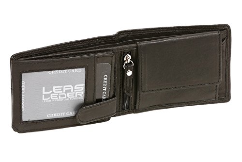 LEAS Scheintasche Echt-Leder, schwarz Mini-Edition von LEAS