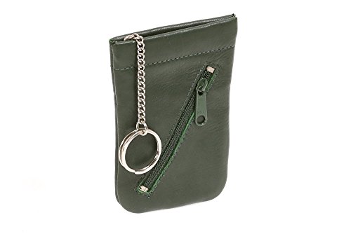 LEAS Schnappschlüsseltasche Schlüsselglocke Echt-Leder, grün Special Edition von LEAS