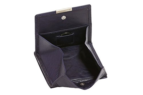 Wiener-Schachtel mit großer Kleingeldschütte RFID Schutzfolie gegen Datendiebstahl LEAS, in Echt-Leder, lila - LEAS Special Edition von LEAS