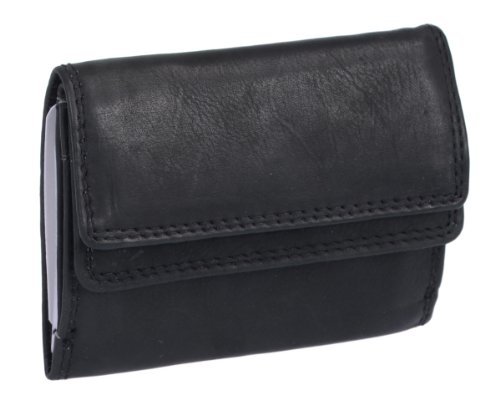 LEAS Minibörse Echt-Leder, schwarz Mini-Edition von LEAS