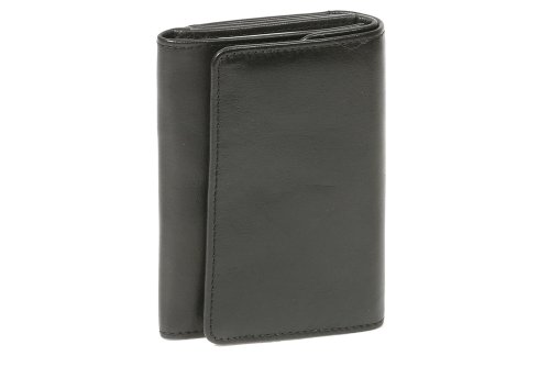 LEAS Opabörse mit großer Kleingeldschütte Echt-Leder, schwarz Special Edition von LEAS