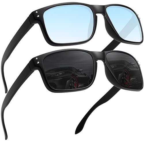 LEDING&BEST Sonnenbrille Herren Damen Polarisierte UV-Schutz/TR90 unzerbrechlicher Rahmen Outdoor-Sportarten Strand Sonnenbrillen von LEDING&BEST