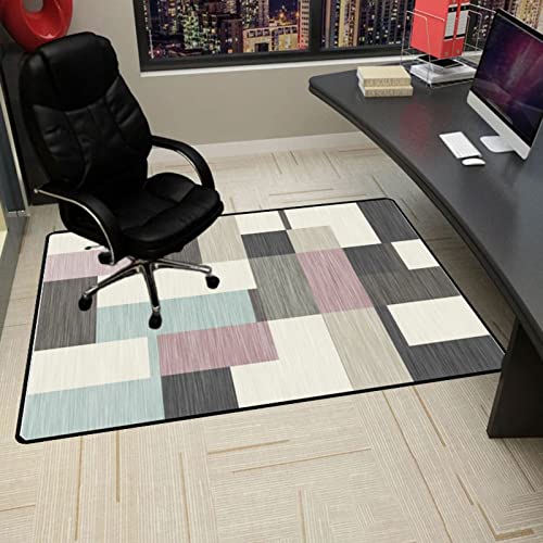 Spiele Stühle Stuhlpolster, Schreibtischstuhlmatten, Bürobodenschutzmatte, Bürostuhlmatte for Teppichboden, for Hartholzböden, rutschfeste Bodenschutzmatte 70 x 100 cm ( Color : L , Size : 70x100CM ) von LEEYDZJN