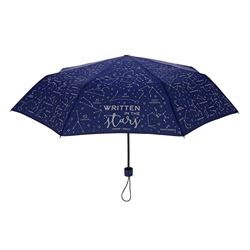 Legami - Faltbarer Regenschirm, manuelle Öffnung, winddichte Struktur, Tasche im Lieferumfang enthalten, leicht, tragbar, Ø 100 cm, Thema Stars, Stars von LEGAMI
