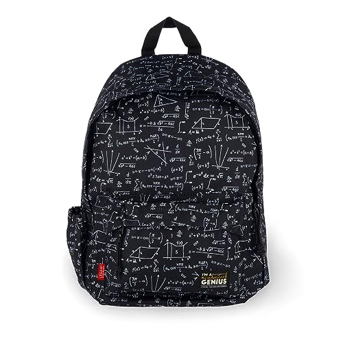 Legami - Rucksack, Laptopfach 15 Zoll, Reißverschluss, Seitentasche für Trinkflasche, Fronttasche mit Reißverschluss, gepolsterte Schultergurte, verstellbare Riemen, hergestellt aus recyceltem von LEGAMI