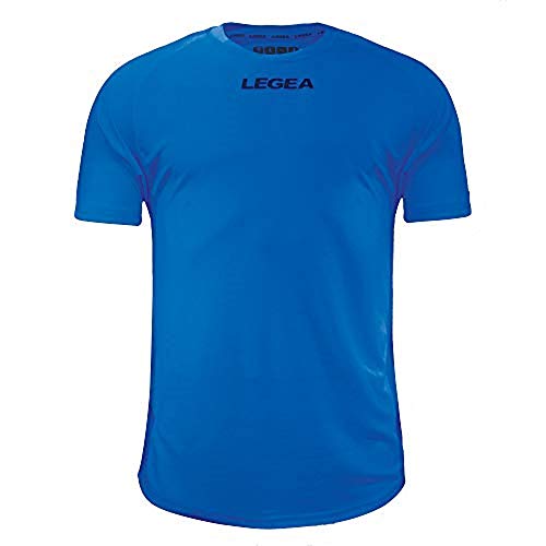 LEGEA Herren Athletic Line Kurzarm-Multisport-Trikot, blau, M von Legea