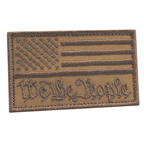 LEGEEON Coyote American We The People 2x3.25 USA Flag Declaration Independence 2A Morale Touch Fastener Cap Patch von LEGEEON