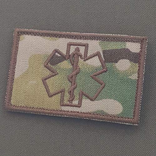 LEGEEON Multicam Medic EMS 2x3.25 Star of Life OCP EMT Paramedic Morale Tactical Touch Fastener Patch von LEGEEON