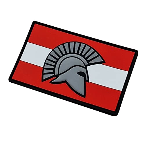 LEGEEON Spartan Austria Osterreich Flag Flagge Spartaner PVC Patch von LEGEEON