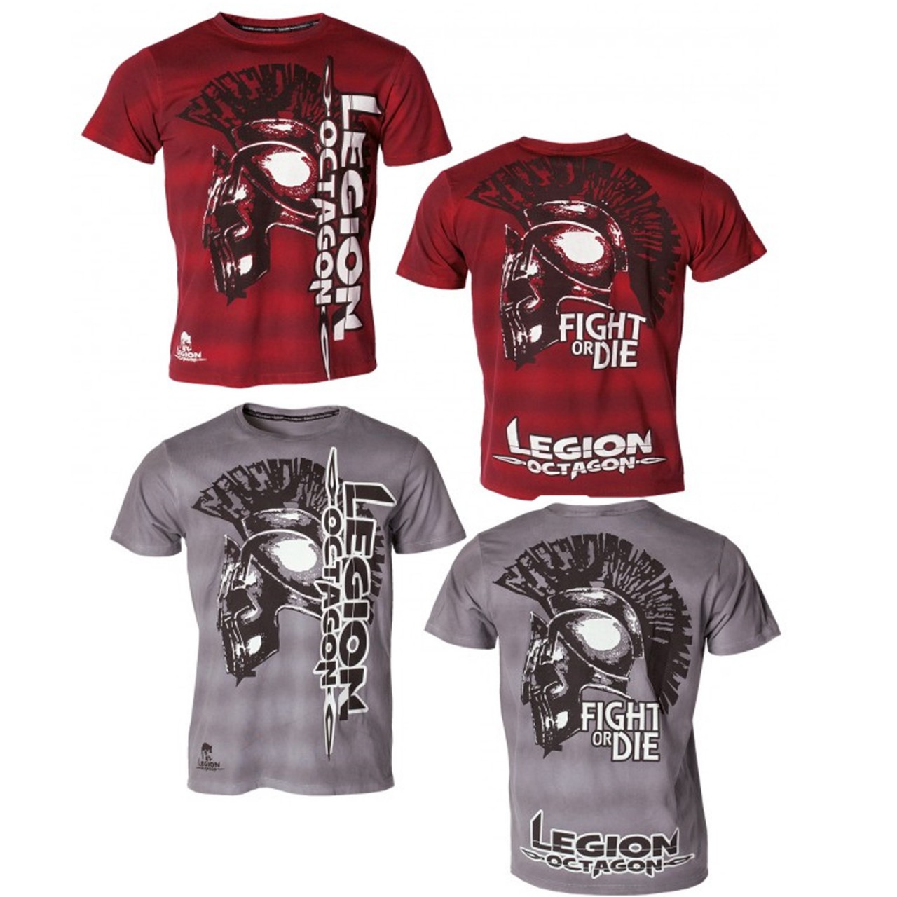 LEGION OCTAGON Fight or die MMA T-Shirt rot oder grau von LEGION OCTAGON