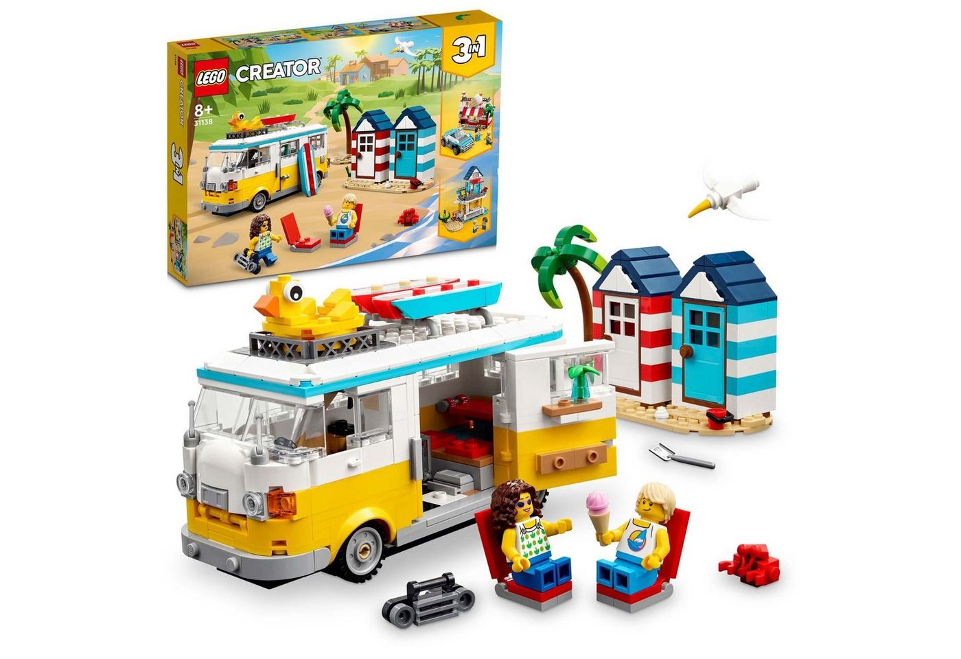 LEGO® Konstruktions-Spielset LEGO 31138 Creator - Strandcampingbus - Rare Item von LEGO®