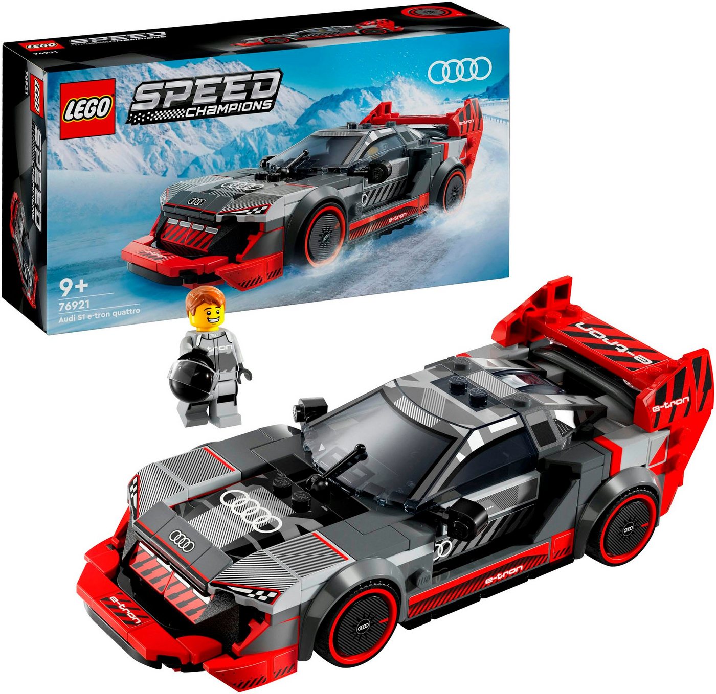 LEGO® Konstruktionsspielsteine Audi S1 e-tron quattro Rennwagen (76921), LEGO® Speed Champions, (274 St), Made in Europe von LEGO®