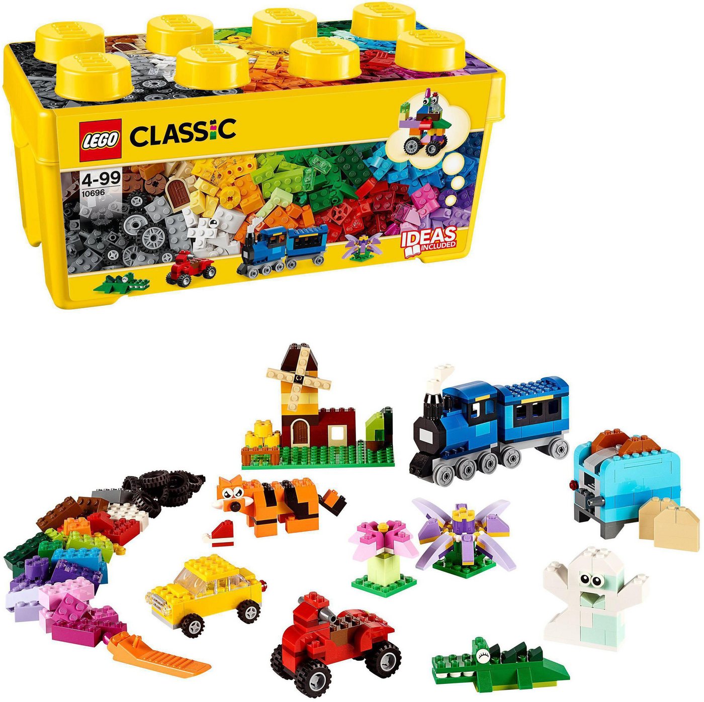 LEGO® Konstruktionsspielsteine Bausteine Box (10696), LEGO®Classic, (484 St), Made in Europe von LEGO®