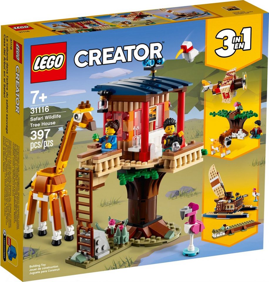 LEGO® Konstruktionsspielsteine LEGO® Creator 31116 Safari-Baumhaus, (397 St) von LEGO®