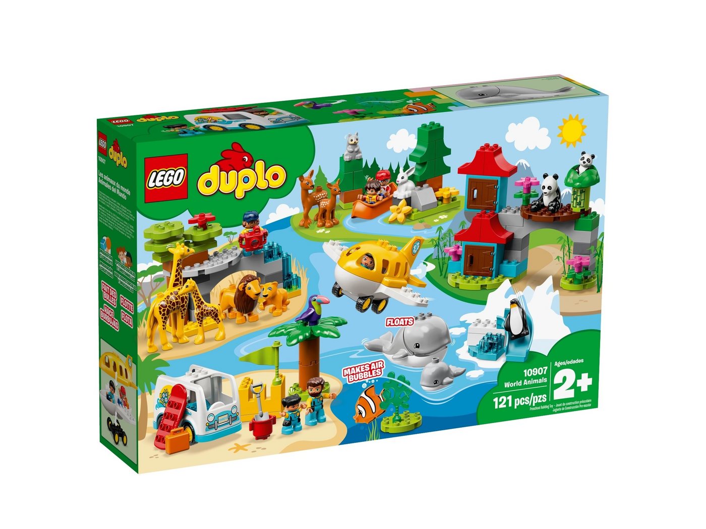 LEGO® Konstruktionsspielsteine LEGO® Duplo 10907 Tiere der Welt, (121 St) von LEGO®
