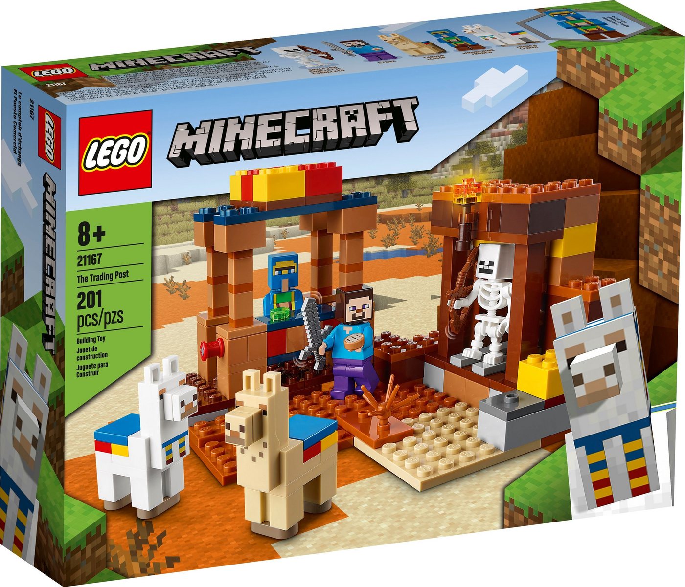 LEGO® Konstruktionsspielsteine LEGO® Minecraft 21167 Der Handelsplatz, (201 St) von LEGO®