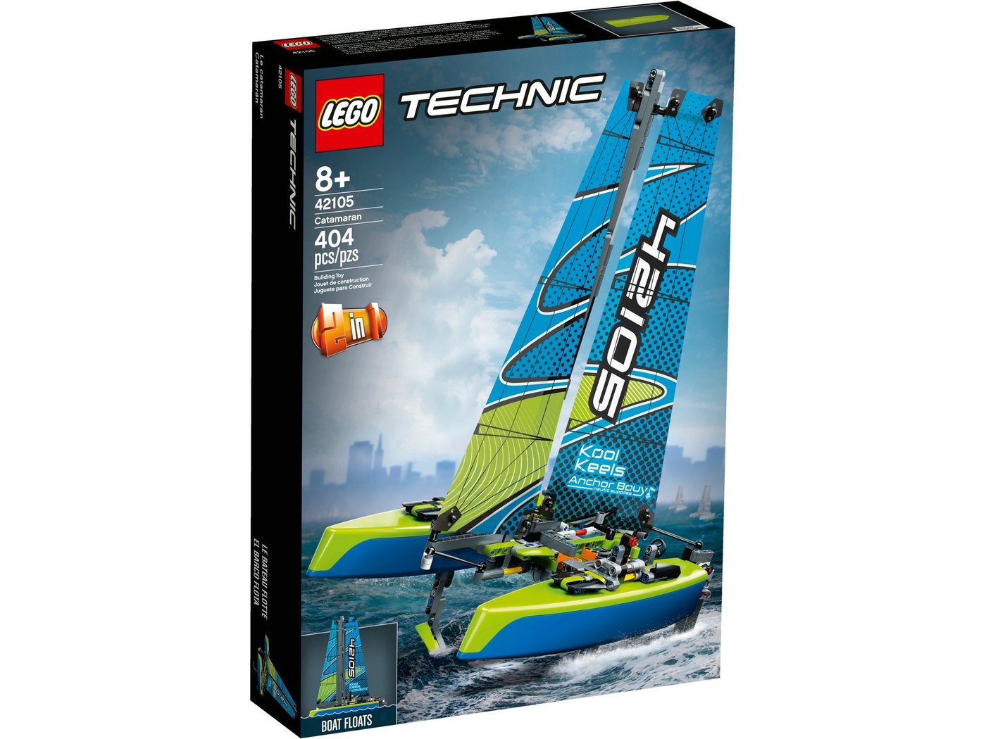 LEGO® Konstruktionsspielsteine LEGO® Technic 42105 Katamaran, (404 St) von LEGO®