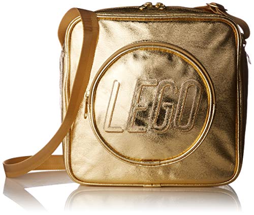 LEGO Brick Crossbody Handtasche - Gold Umhängetasche, Gold, Einheitsgröße, Brick Crossbody Handtasche - Gold von LEGO