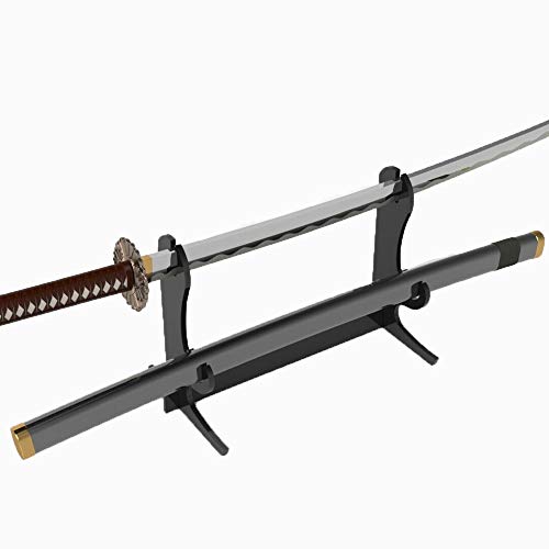 LEILIN Zweischichtiger Samurai-Schwert-Präsentationsständer aus Acryl, Desktop-Katana-Halter, 6 mm Acryl-Plattenständer von LEILIN