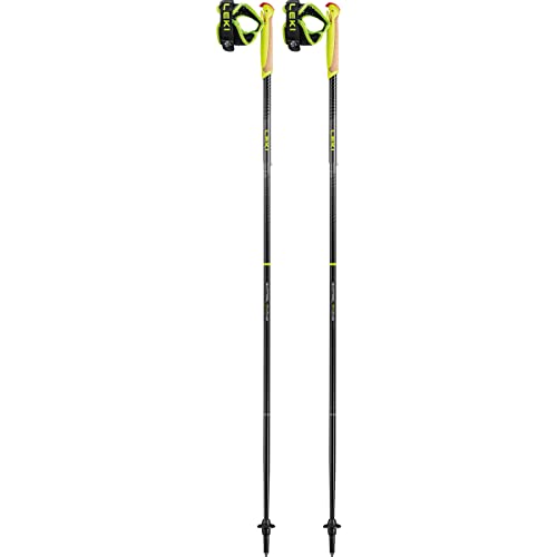 LEKI Evotrail FX.One TA Trailrunningstöcke, Black-Neonyellow-dk Anthracite, 115CM von LEKI