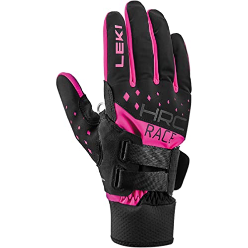 LEKI HRC Race Shark Handschuhe, Black-pink, EU 10 von LEKI