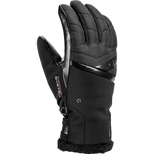 LEKI Damen Snowfox 3D Handschuhe, Black, EU 7 von LEKI