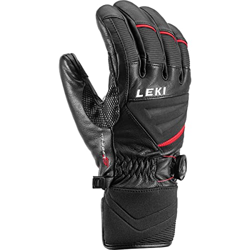 LEKI Unisex-Adult Sports Skistock, schwarz-rot, 8 von LEKI