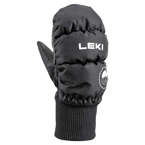 LEKI Kinder Little Eskimo Handschuhe, Black, EU 1 von LEKI