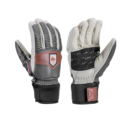LEKI Patrol 3D Handschuhe, Graphite-Off White-Maroon, EU 9 von LEKI