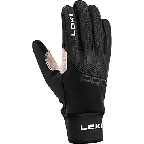 LEKI Prc Premium Thermoplus Schwarz - Gore-Tex Warmer winddichter Gore-Tex Langlauf Handschuh, Größe 9.5 - Farbe Black von LEKI