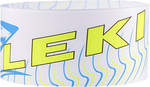 LEKI Race Shark Stirnband, White/Cyan/Neon Yellow, One Size von LEKI