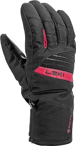 LEKI Space GTX Skihandschuh Snowboardhandschuh Unisex Collection 2023/24 (8, Black-red) von LEKI