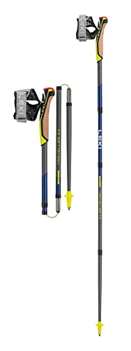 Leki Traveller FX.One Carbon Stöcke, Silvergray-midnightblue, 130CM von LEKI