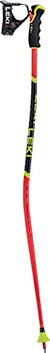 LEKI Unisex-Adult Leki Skistock, Bright Red - Black Neon Yellow, 110 EU von LEKI