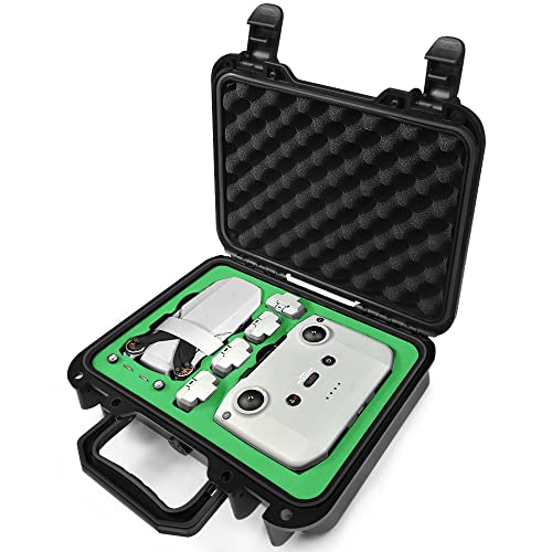 LEKUFEE Kompakte Tragbare wasserdichte Koffer für DJI Mini 2 SE Drohne und DJI Mini 2 Zubehör (Nur Schutzkoffer) von LEKUFEE