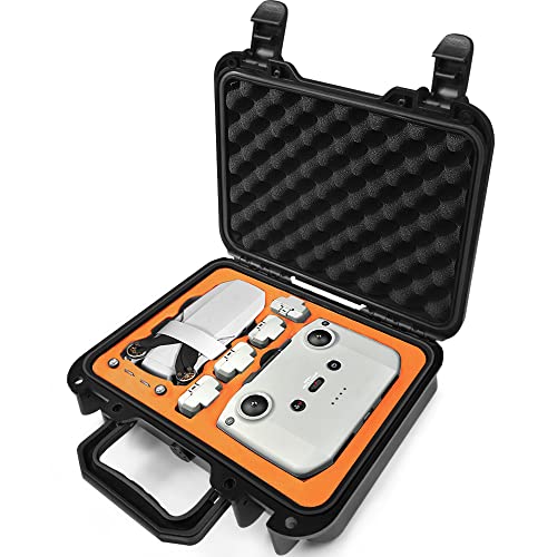 LEKUFEE Kompakte Tragbare wasserdichte Koffer für DJI Mini 2 SE Drohne und DJI Mini 2 SE Zubehör (Nur Koffer) von LEKUFEE