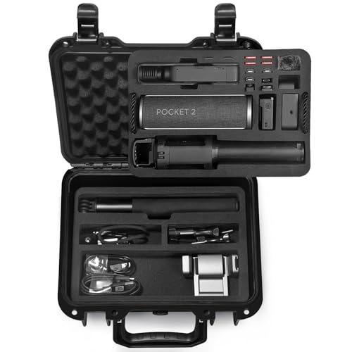 LEKUFEE Wasserdichter Koffer für DJI Pocket 2 Combo/Osmo Pocket und Zubehör (Nur Tasche)(LK409) von LEKUFEE