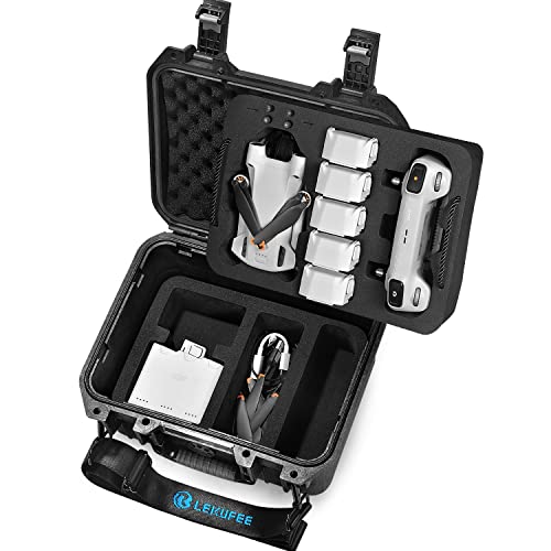 LEKUFEE Reise-Hartschalenkoffer für DJI Mini 3 Pro Drohne mit DJI RC oder DJI RC N1 Fernbedienung und zubehör (nur Tragetasche) von LEKUFEE