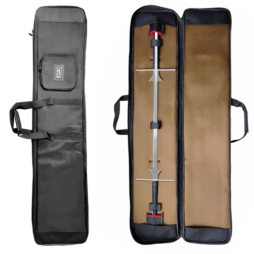 LEONARK 142,2 cm Hema-Tasche für 2 Schwerter – Fechten Langschwert Zwei-Griff Feder Schwert Gepolsterte Aufbewahrungstasche – Tragbarer Einschulter-Rucksack von LEONARK