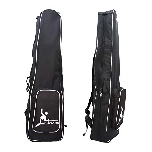 LEONARK Fechtende Deichsel-Radtasche für Degensäbel und Folie - Trolley-Koffer für Fechter Schwertanzug und Maske - Aufbewahrungstasche für Fechter für Erwachsene und Kinder (Black A) von LEONARK