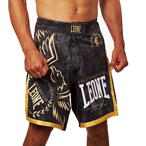 LEONE 1947, Legionarivs II MMA-Shorts, Unisex-Erwachsene, Schwarz, L, AB790 von LEONE 1947