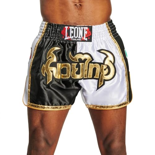 LEONE 1947, SIAM Thai Panta, Weiß/Schwarz, L, Unisex Erwachsene - AB875 von LEONE 1947